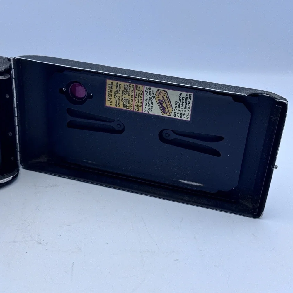 Kodak Jiffy Six 16 Series II Vintage Folding Rollfilm Camera Black 6x9 Twindar